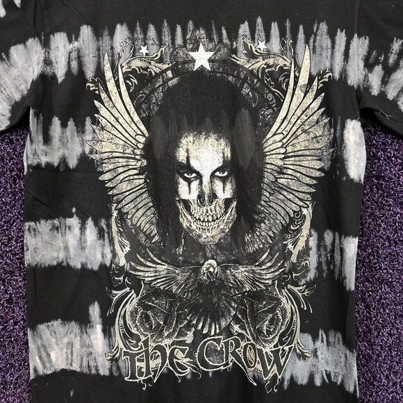 The Crow Angel of Death Goth Comic Movie Tie Dye T-Shirt M - Picture 2 of 4